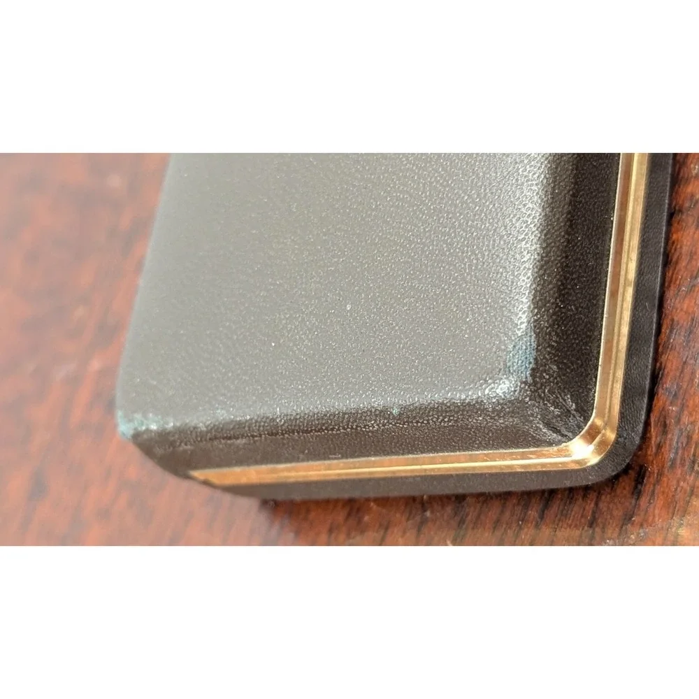 Vintage Cross Selectip Pen Case Brown Gold Trim Empty Gift Box 6.25x2.5